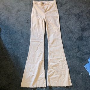 Tan bootcut jeans